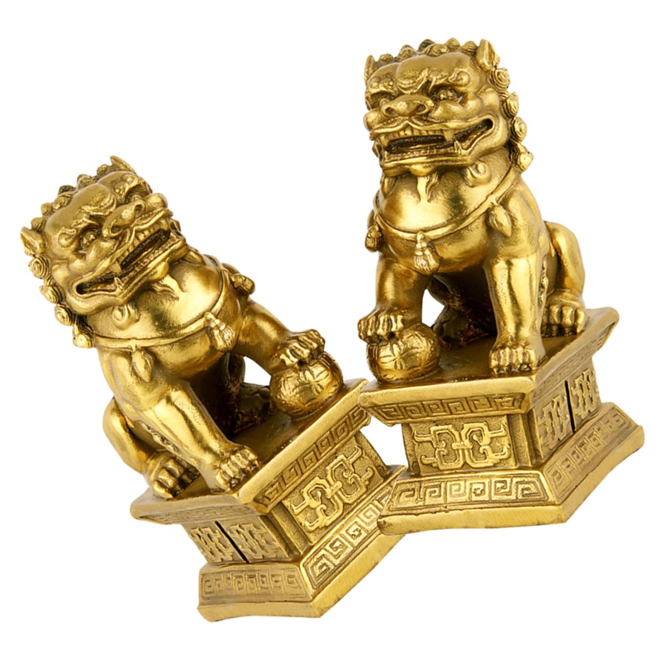 Statues lion résine et ornements de bureau symboles de force et succès