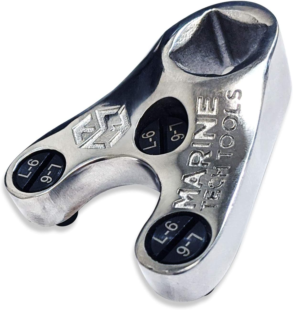 Marine Tech Tools 35mm Outboard Pin Wrench (AMT0009) with L-6 Pins, Spanner Wrench, Tilt Cap Removal tool, Tilt Caps fit SHOWA Manufactured Units, Yamaha, Suzuki, Johnson, Honda, & Evinrude