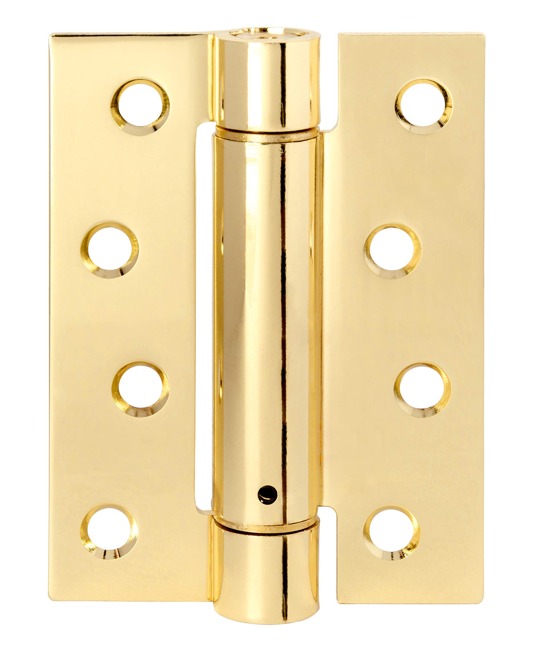 Excel Polished Brass Dh469 4" Single Action Spring Hinge,