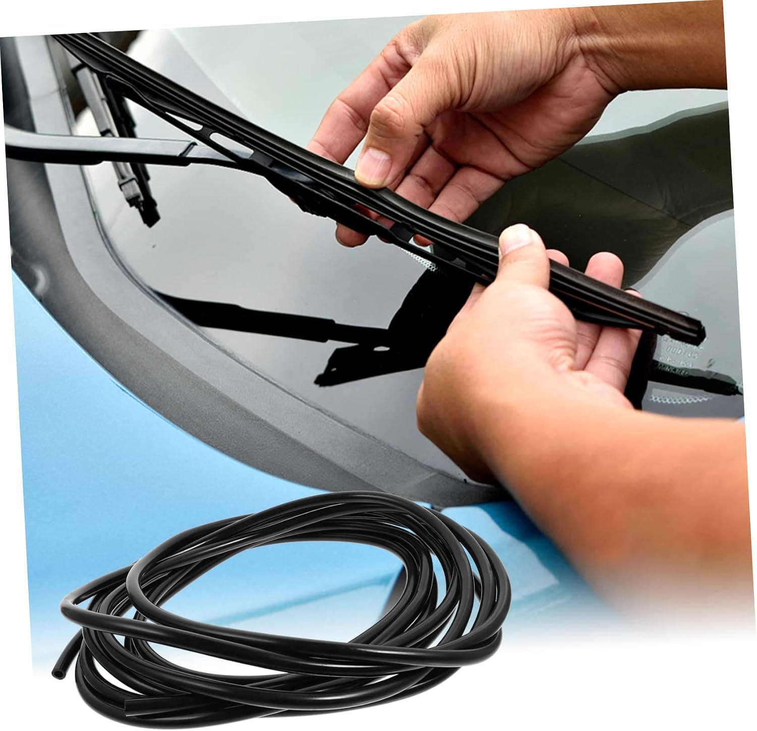 Alipis 16 Pcs Windscreen Washer Nozzle Repair Kit with Flexible Hose and Plastic Connectors for Car Wiper Replacement Impact Resistant Washer Hose Adapter for Even Glass Spray Cleaning