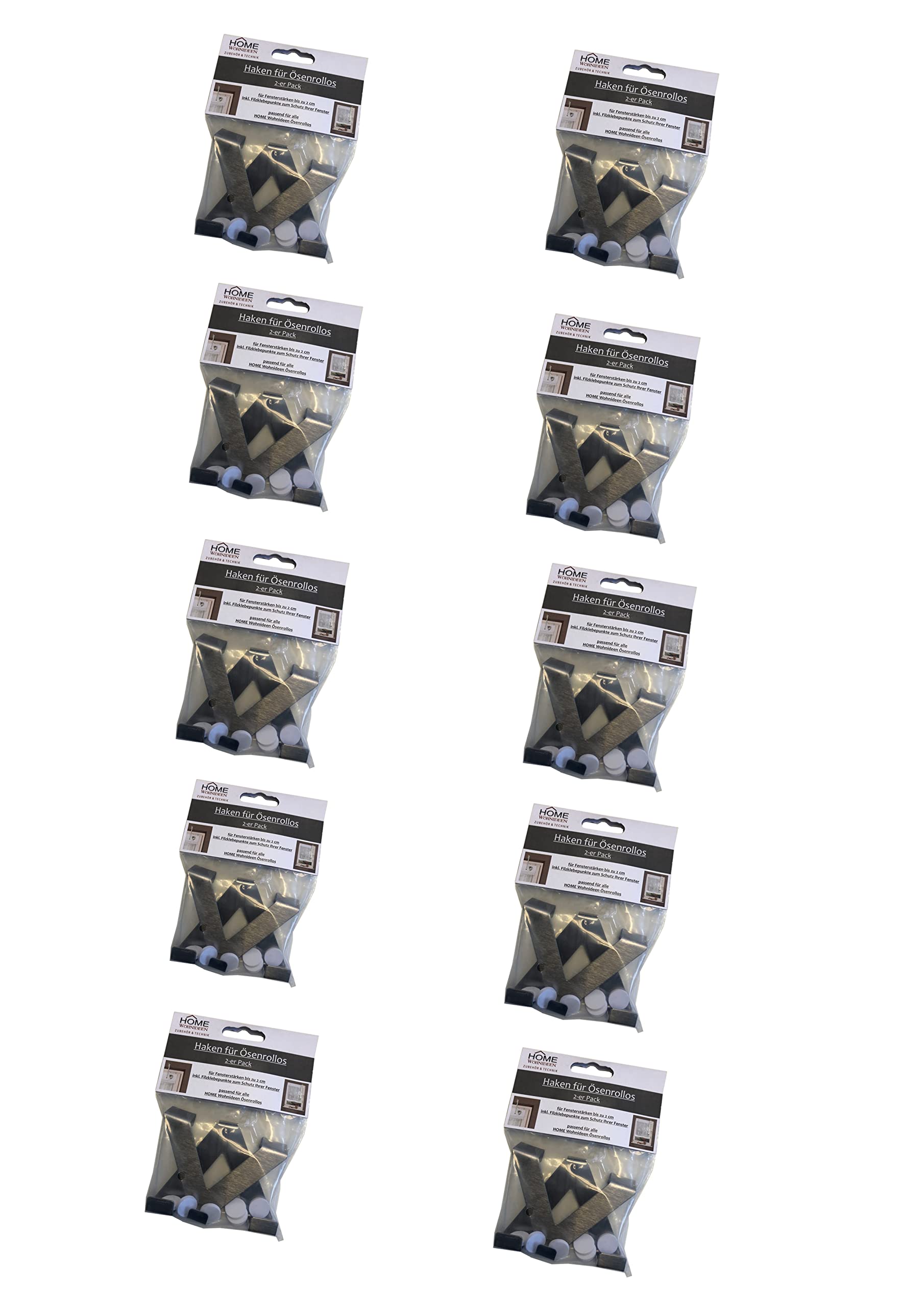 Fensterhaken EASY FIX - V-Form - 20er Pack