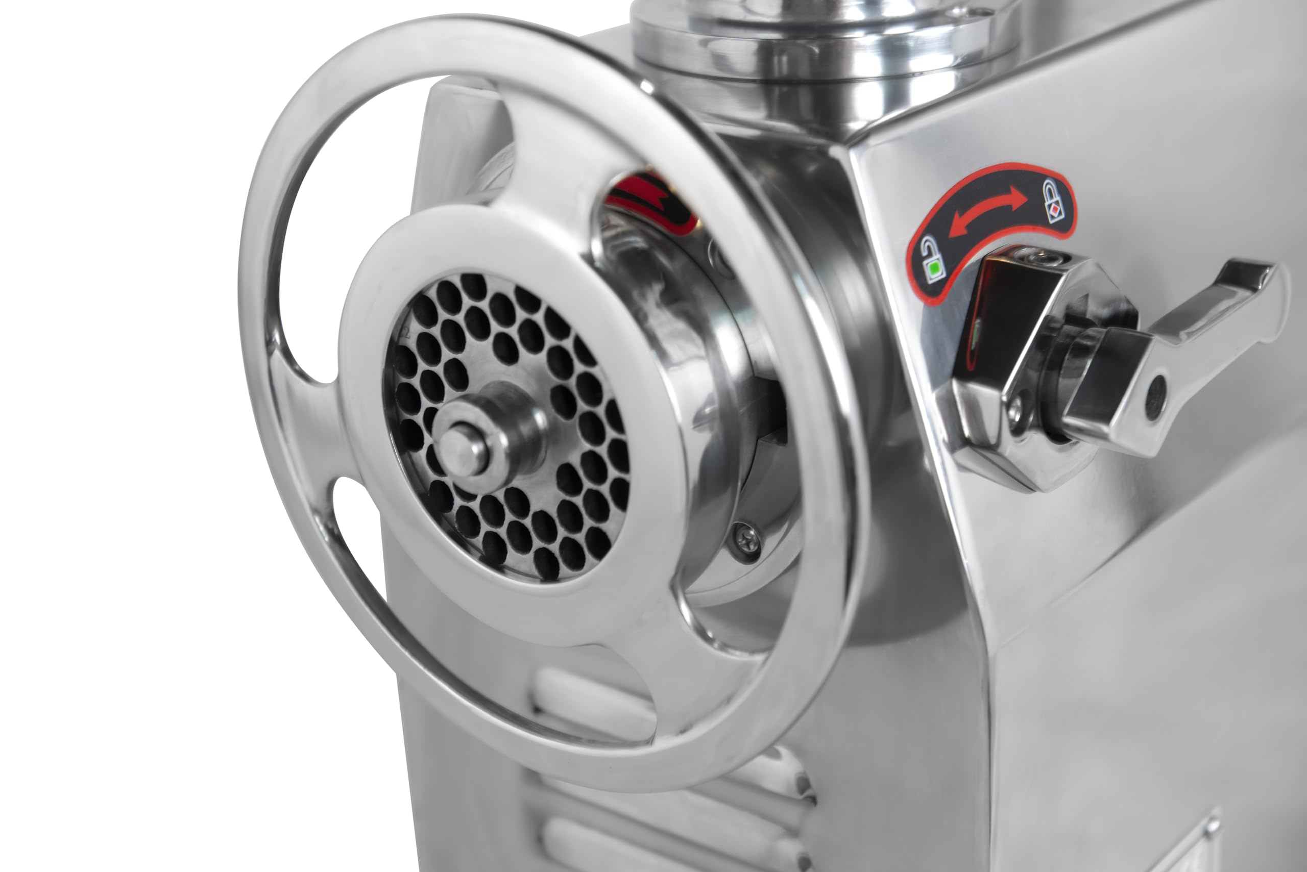 Picadora eléctrica de carne de acero inoxidable de 350 kg/h con 3 placas de corte, uso comercial y doméstico