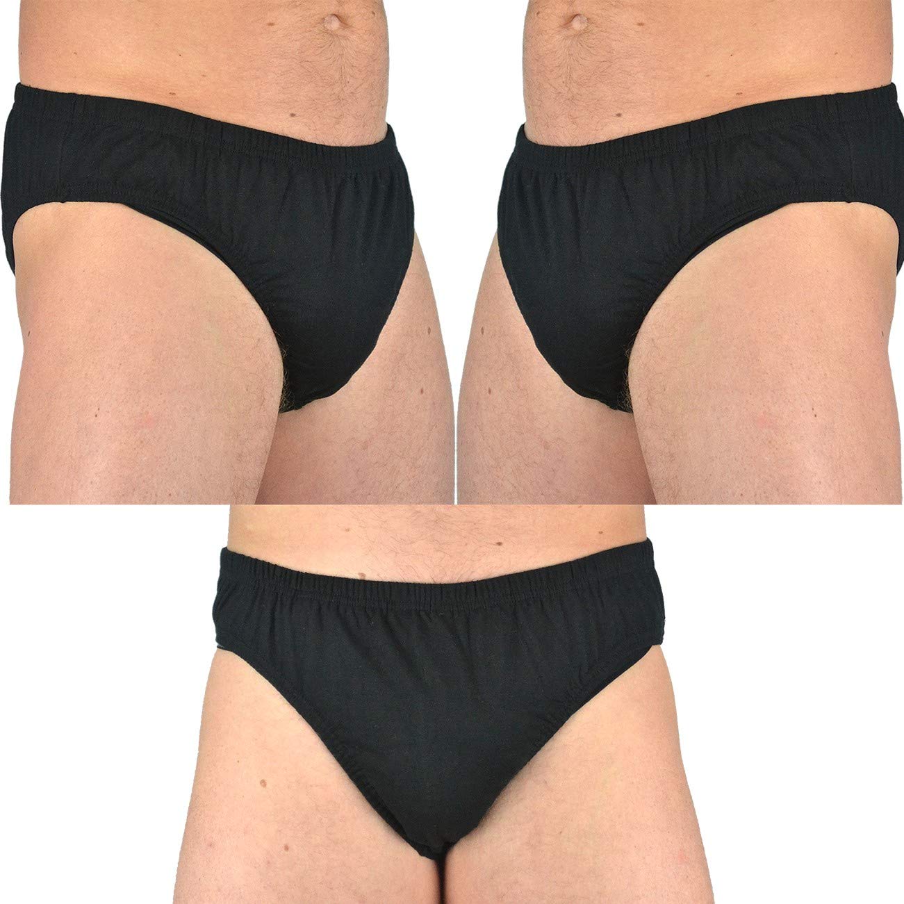 Bains and ScottBains and Scott Big Mens Reece TRIPLE PACK 100% Cotton Briefs LARGE PLUS SIZES 2XL 3XL 4XL 5XL 6XL