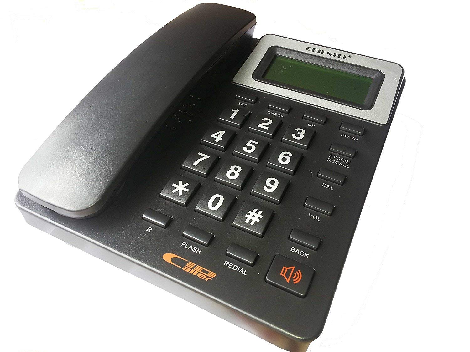 Dhruheer Basic KX-T1566 Landline Caller ID and Speaker Phone Ringer Corded Landline Telephone for Office and Home Purpose