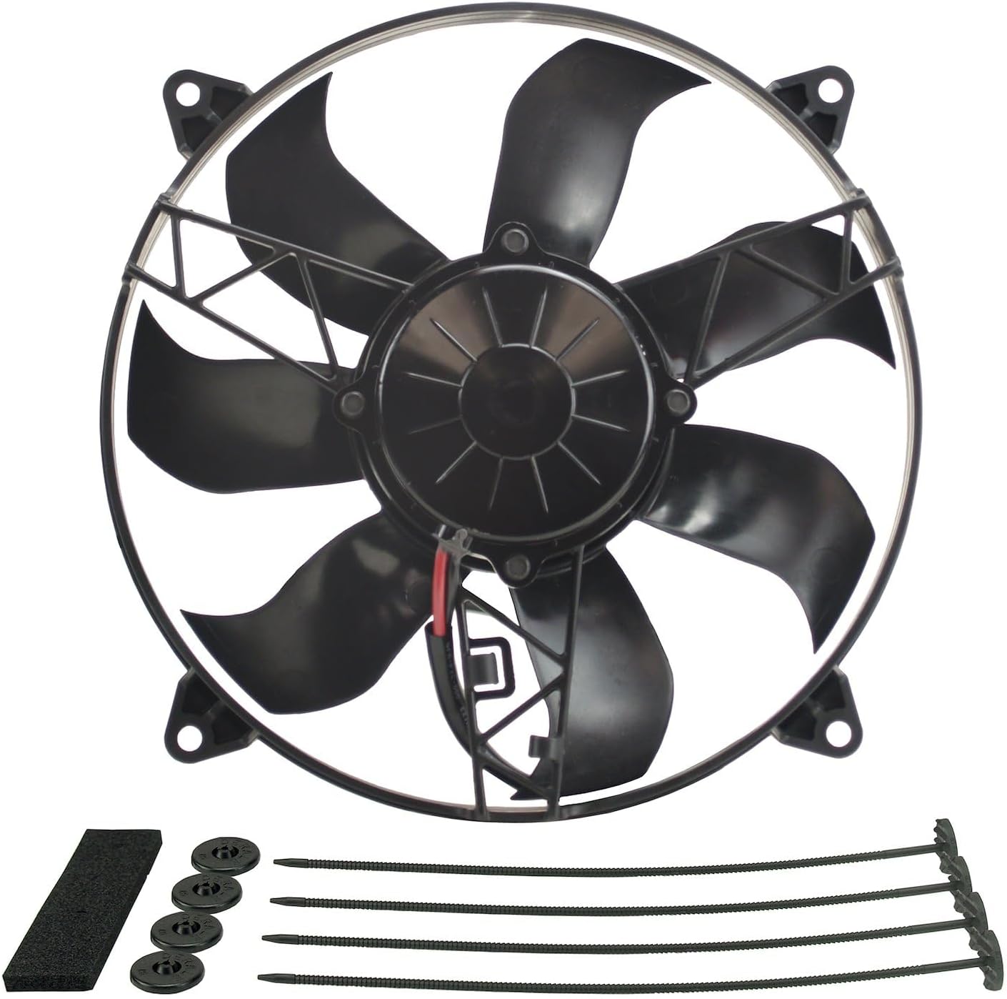 Derale 16918 12" Diameter H.O. Extreme Electric Fan , Black