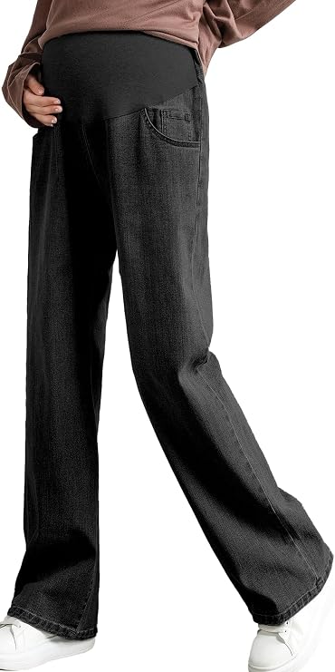 Jeans a vita media alla moda elasticizzati in Denim svasati per le donne con sti