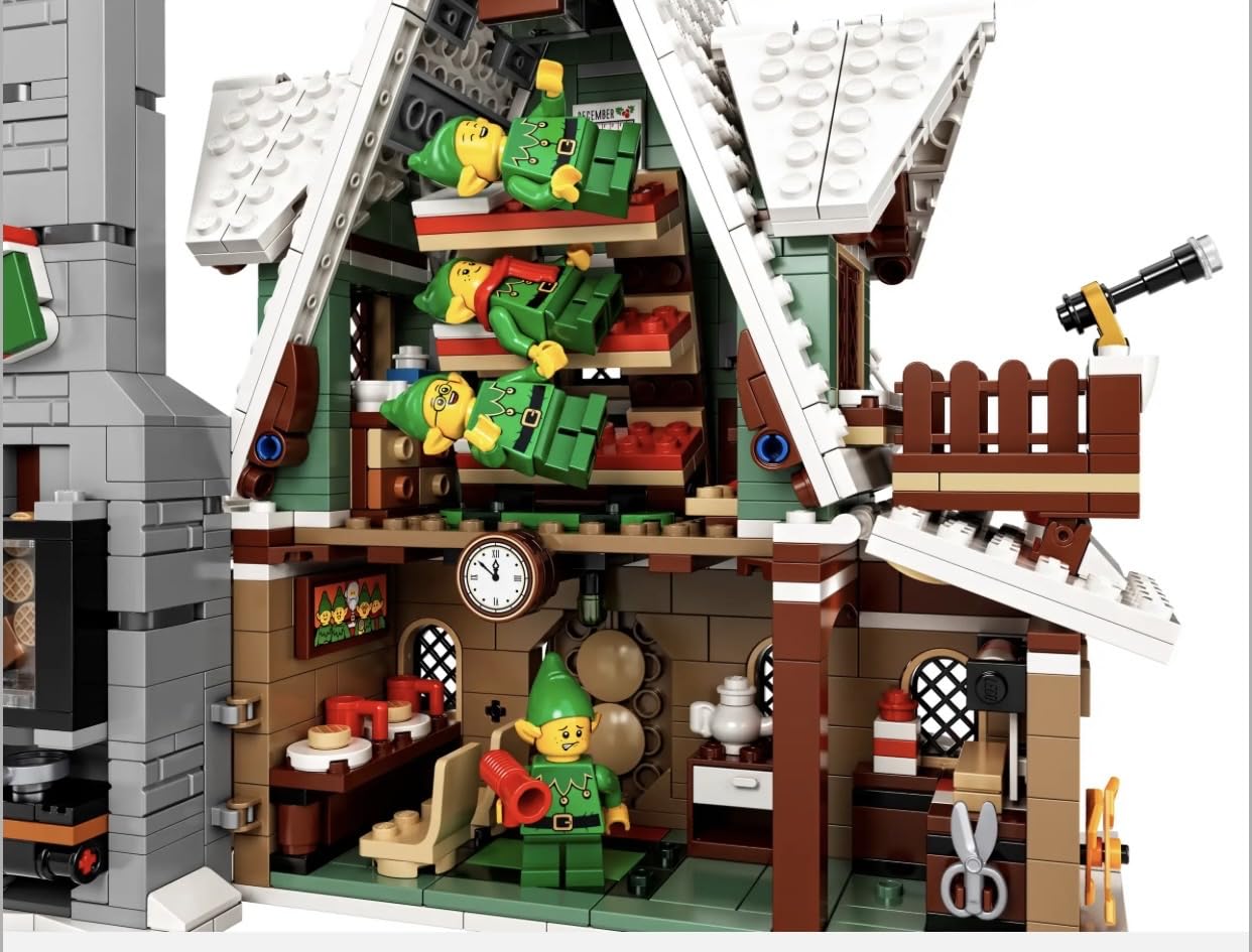 Amazon.co.jp: LEGO 10275 エルフクラブハウス クリスマスキャビン 
