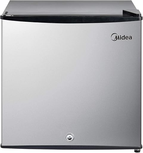 Midea MRU01M3ASL 1.1 cu ft Upright Freezer Stainless Steel