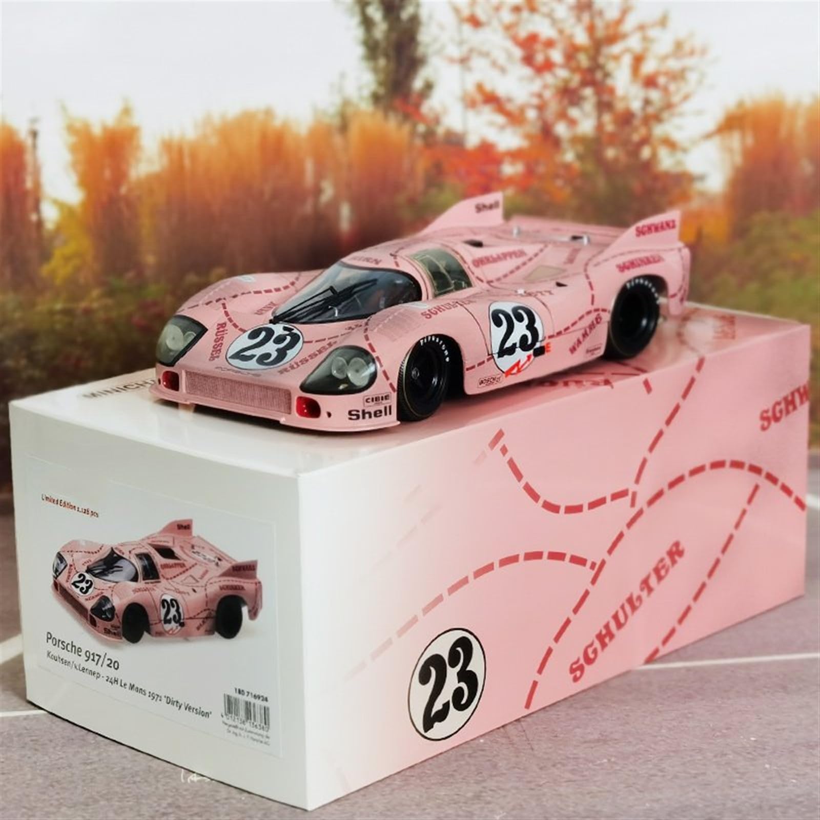 Scale Finished Model Car 1:18 Scale for Porsche 917 23# Le Mans