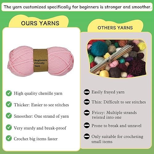 Miniatura 3 de Posurry Kit de ganchillo para animales principiantes. Adecuado para adultos y niños. El hilo personalizado es ideal para mujeres principiantes.