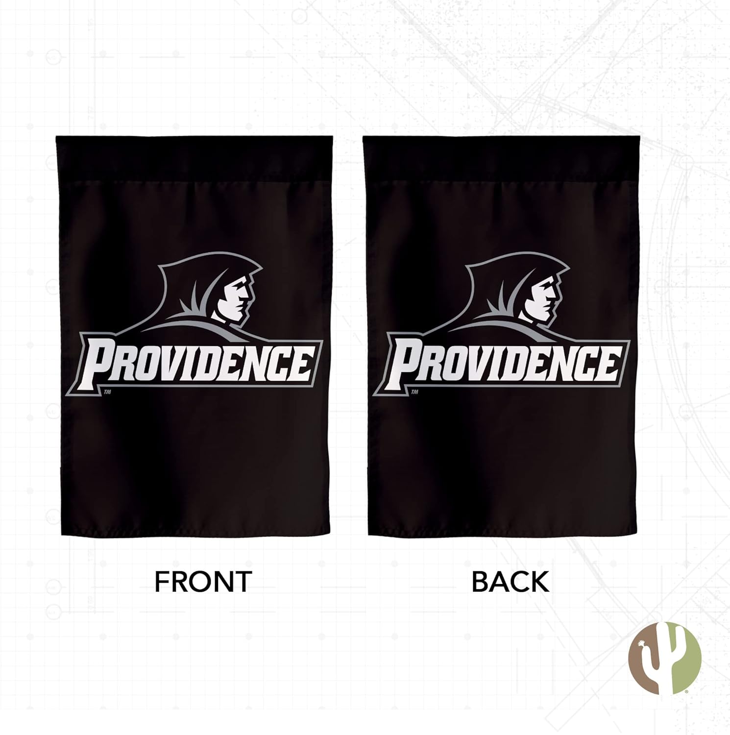 Desert Cactus Providence College PC Garden Flag – 19 x 12 inch Providence Friars Banner, For Outdoor Display and Events (Design A) - Image 2