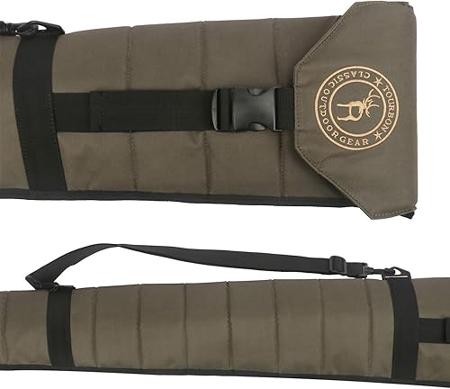 Miniatura 4 de TOURBON Caza Shooting Tactical Shotgun Case 50 pulgadas Soft Gun Bag (Verde, Plegable)