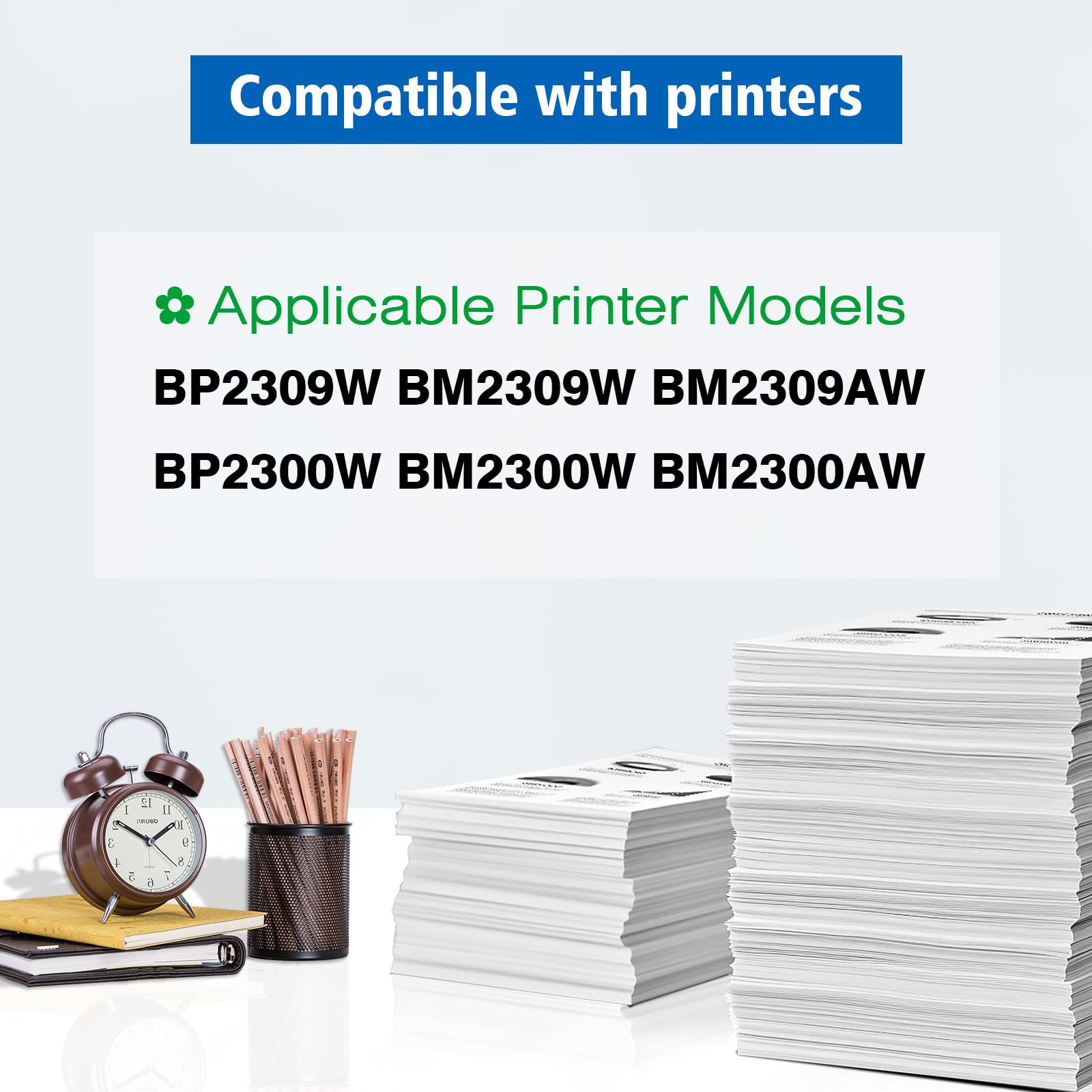 TL-A2319H TL-A2310H Toner Cartuccia Compatibile per BP2309W BM2309W BM2309AW BP2300W BM2300W BM2300AW Stampanti Nero Alta Capacità 1600 Pagine (BK)