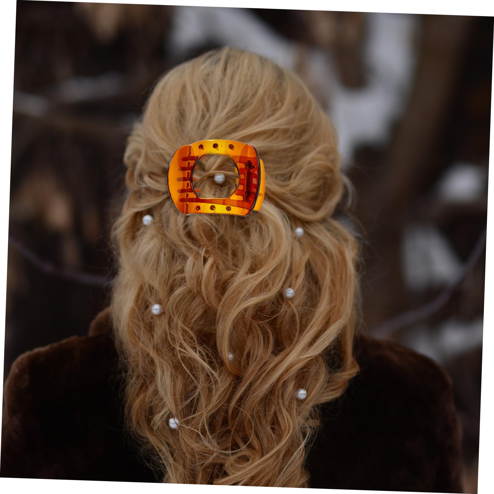 SHERCHPRY 12piezas Pinzas Cabello Dientes Clip De Para Mujeres Accesorios Café Marrón y