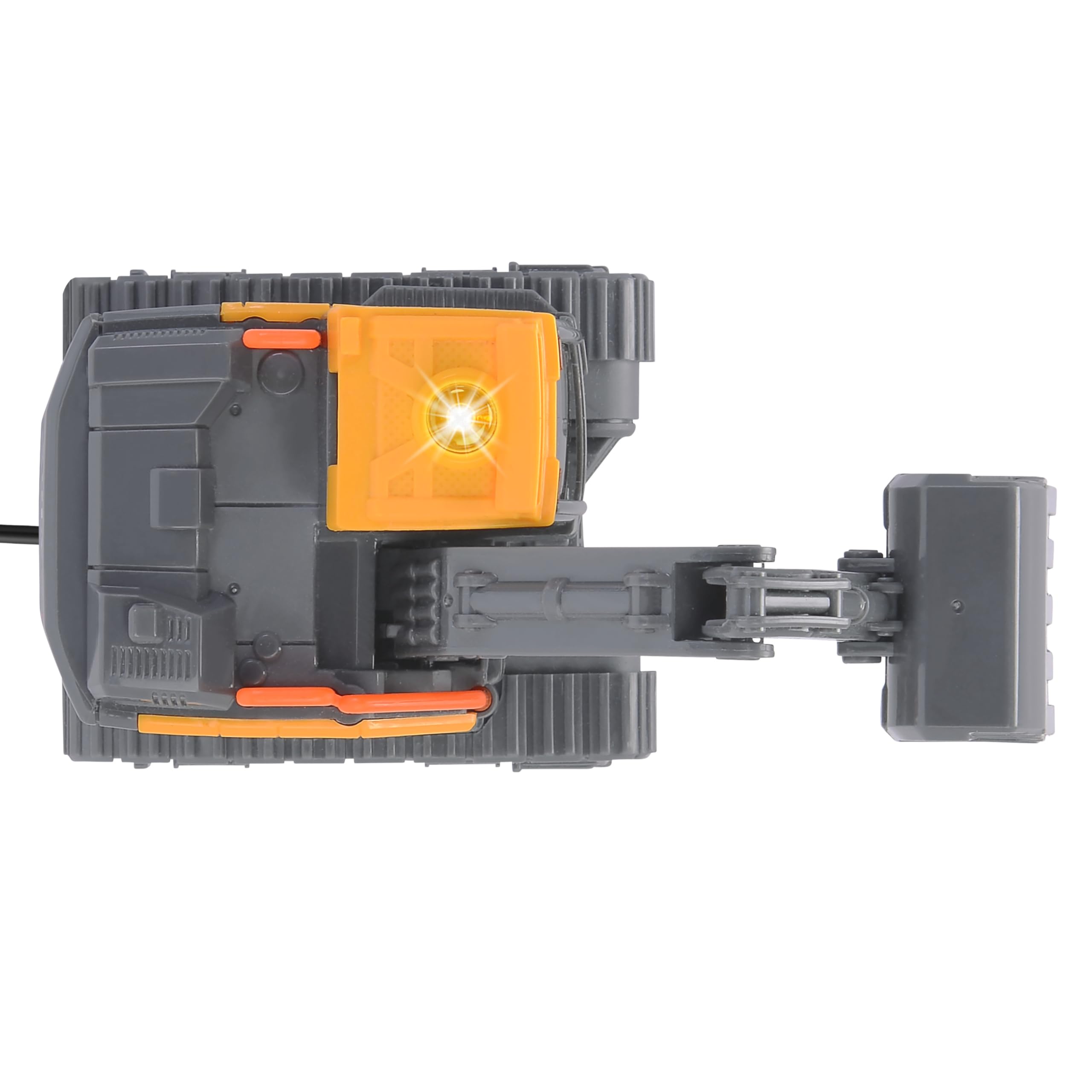 Dickie Toys Excavadora Volvo A Control Remoto Por Cable De 14 Cm | Juguete Con Luces, Brazo Móvil Y Pilas Incluidas Para Niños +3 Años