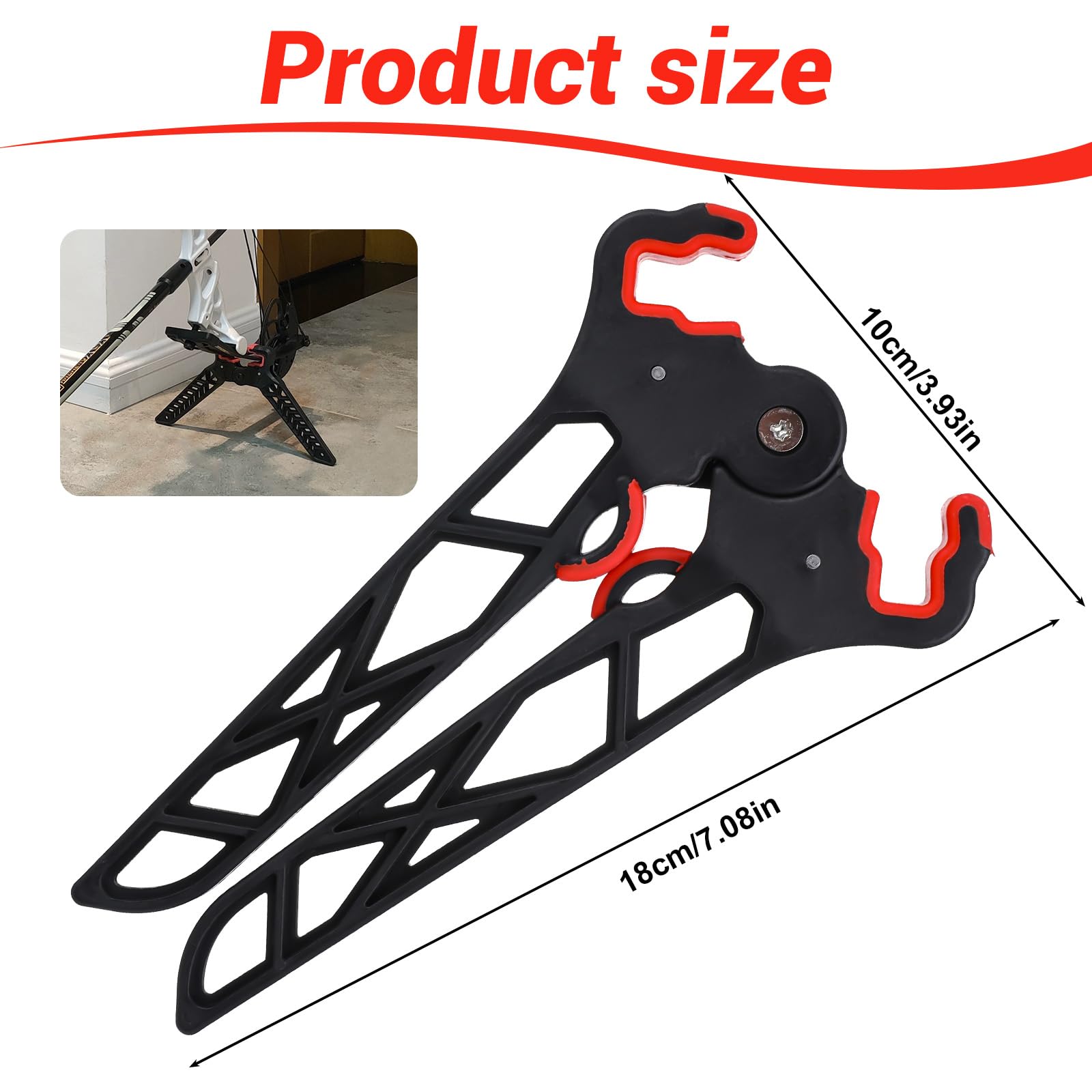 Folding Bow Stabilizer Stand with Removable Bipod for Bowhunting Accessories