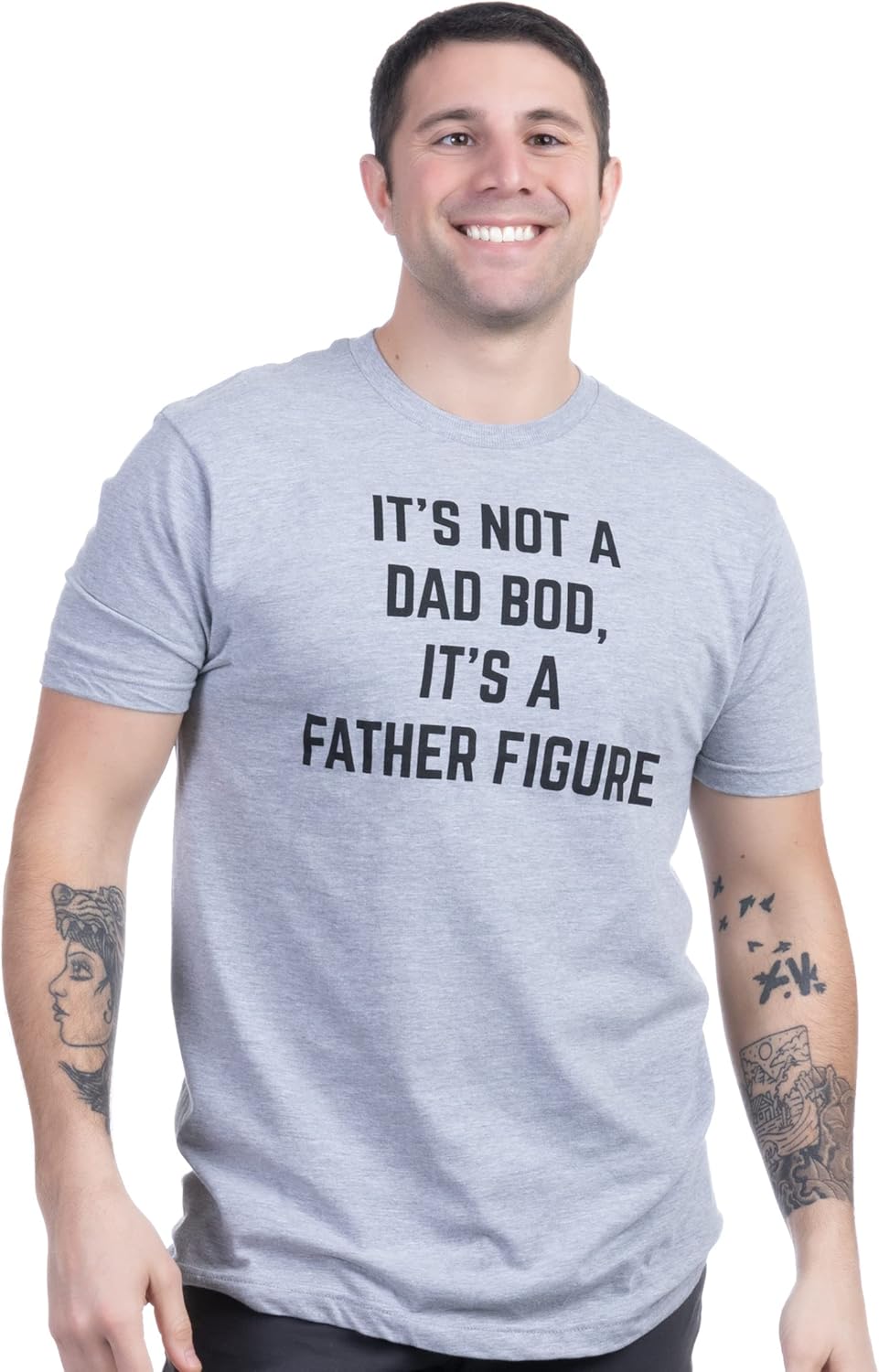 It's not a Dad BOD, It's a Father Figure | Funny Daddy Tee Shirt, Sarcastic Saying Joke T-Shirt for Men Grandpa - Image 2