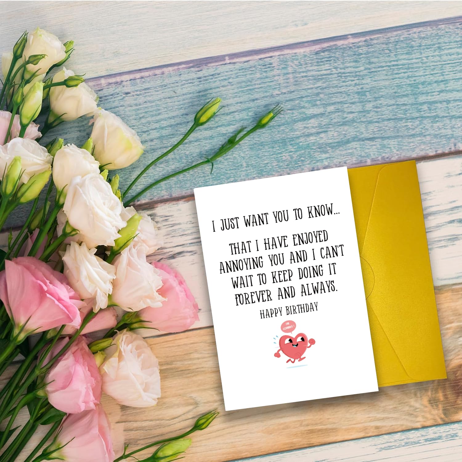 Romantische Geburtstagskarte Mit „Happy Birthday To My Favorites“ – Perfekt Für Ehemann, Freund, Ehefrau Oder Freundin