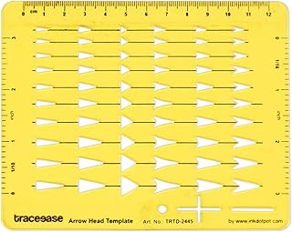 Traceease Arrows Drafting Arrow Head Template Drawing Stencil,Designing Template Measuring Ruler - Buy now