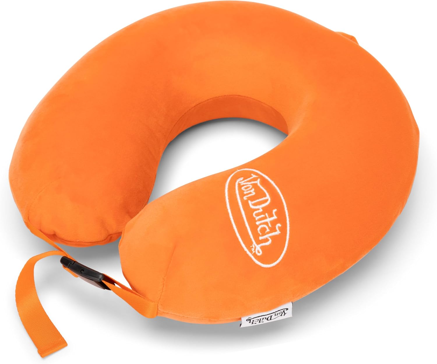 Von Dutch Classic Orange Memory Foam Travel Neck Pillow