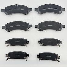 D883 D1169 8pcs Ceramic Front Rear Brake Pads Set Fit For 2008-2017 Buick Enclave,For 2009-2017 Chevy Traverse,For 2007-2016 GMC Acadia,For 2007-2010 Saturn Outlook,For SSR/Trailblazer Ext/Envoy Xl