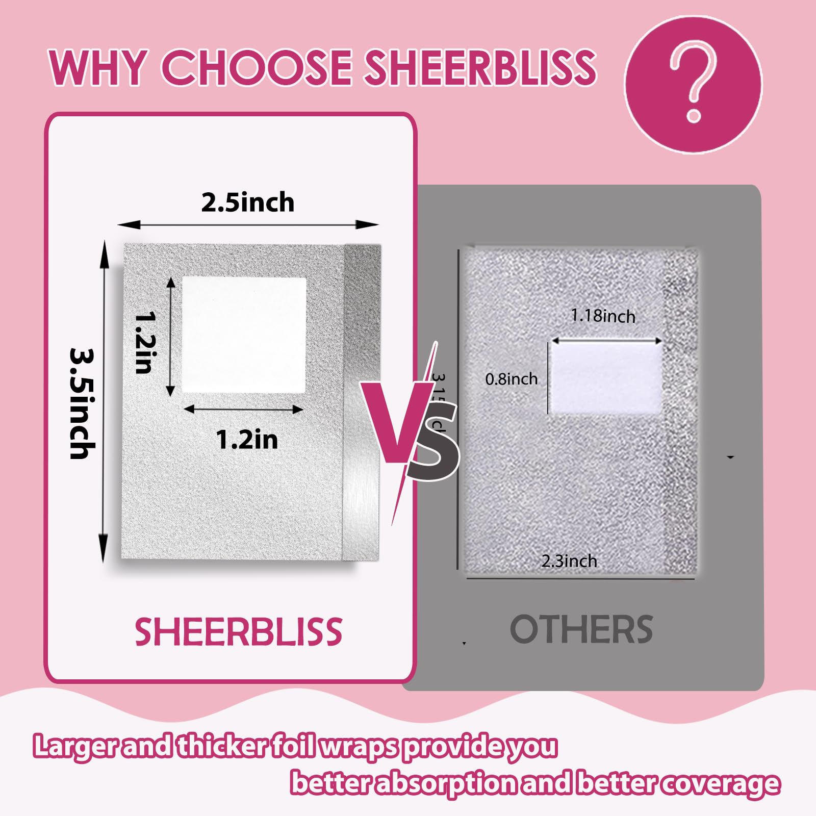 Nail Foil Wraps 300PCS, Foil Wraps for Nail Removal, Gel Nail Polish Remover, Soak off Gel Remover With Large Cotton Pads