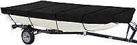 Vista 1 de iCOVER Cubierta para lancha Jon de 12 pies, cubierta impermeable de poliéster de grado marino resistente a los rayos UV, cubierta de amarre