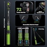 ETOOLAB 3/8 Inch Torque Wrench, 5-70 N·m/5-49.2 lbf·in, ±3% Error Accuracy, 72 Teeth Professional Torque Wrench for Car/Motorcycle/Bicycle - 5