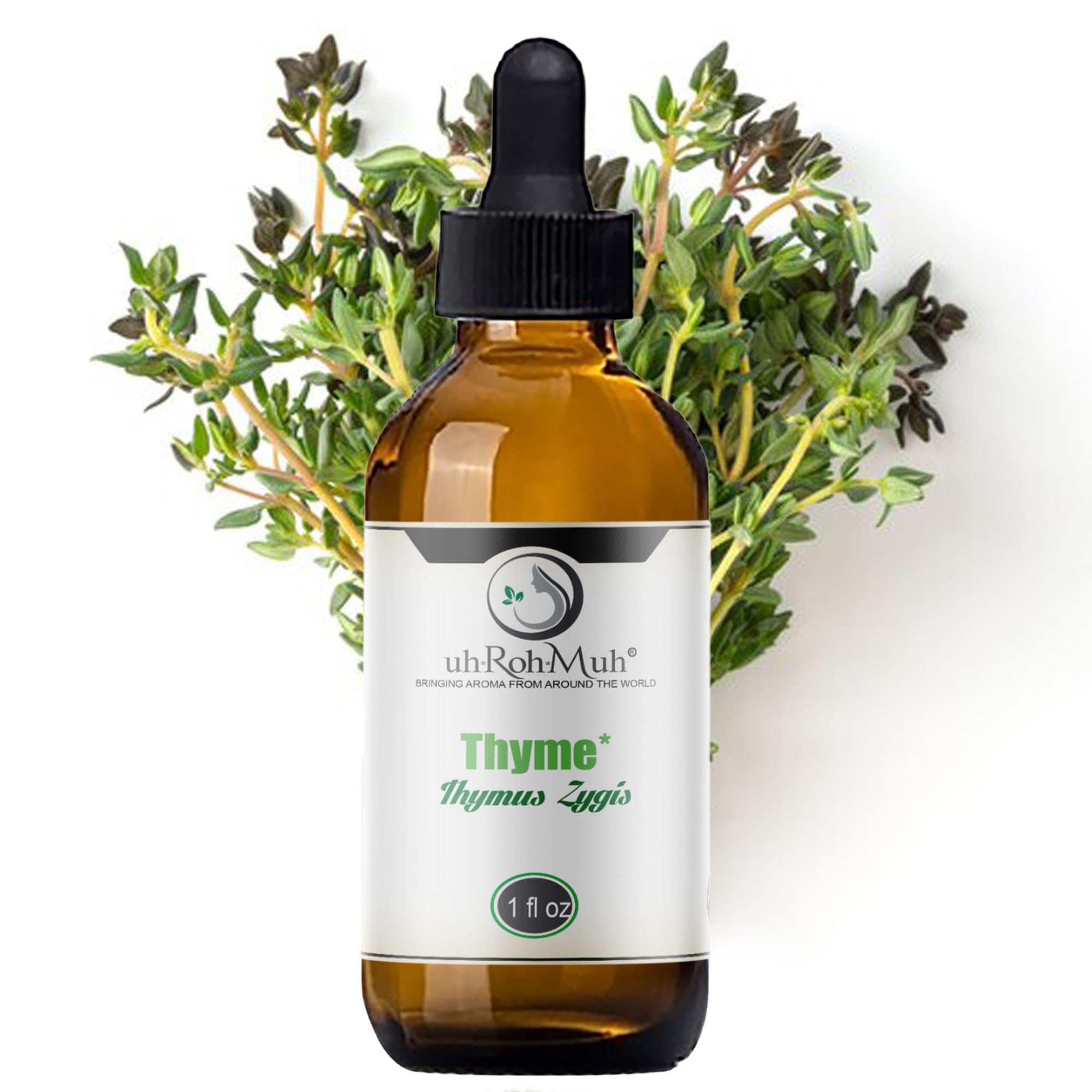 uh*Roh*Muh Premium Organic Thyme Essential Oil - Ct. Thymol | Pure and USDA Certified Essential Oil | Home Essential Diffuser Oil for Aromatherapy,