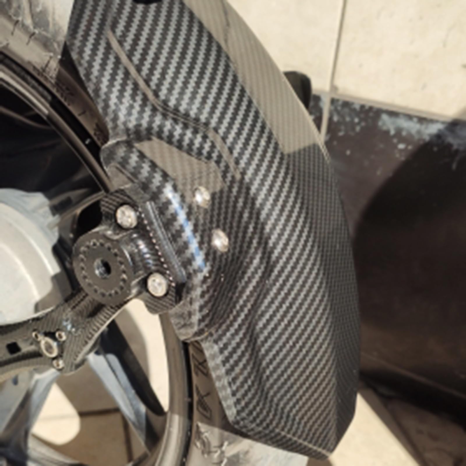 Garde-boue arrière de moto en aluminium pour roue arrière de vélo électrique accessoire