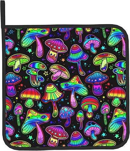 Miniatura 9 de Manoplas de horno y soportes para ollas, resistentes al calor, para cocinar, barbacoa, hornear, asar a la parrilla, cocina