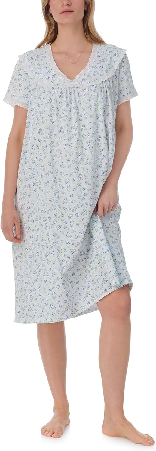 Plus Size Waltz Nightgown with Tulip Knit by Lanz of Salzburg