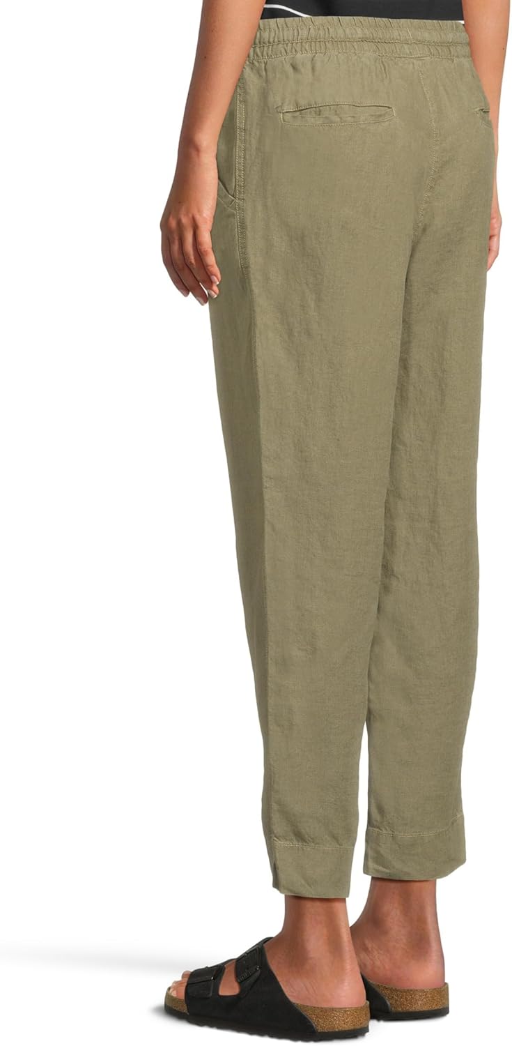 L.L.Bean Womens Premium Linen Breezy Pull-on Ankle Pants - Image 3