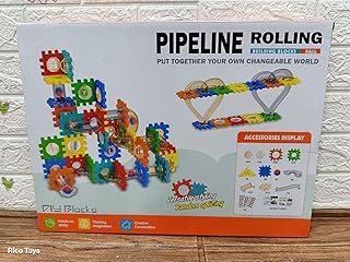 The Cube Tracks Game: Assembling a Ball Track - Fun, play, and intelligence development all at the same time It consists of 182 colorful pieces that children can