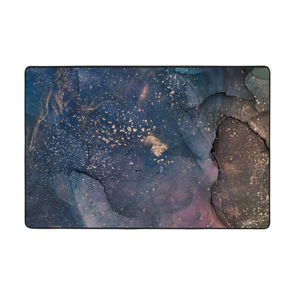 Tapis de sol en marbre abstrait gris 160x122 cm Ruchen