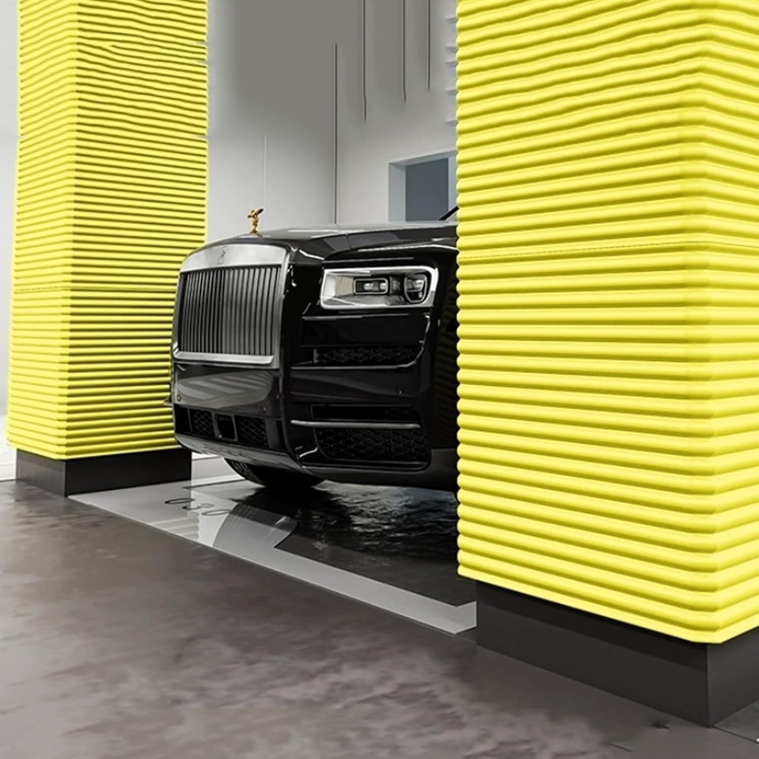 BLUEZY Garage Wall Protector, Proof Corners Edges Safety Bumper, Wall Padding Furniture Guards, Soft Extra-Wide Foam Padding Fireplace Table Stair Parking Garages Warehouses G,500x20cm