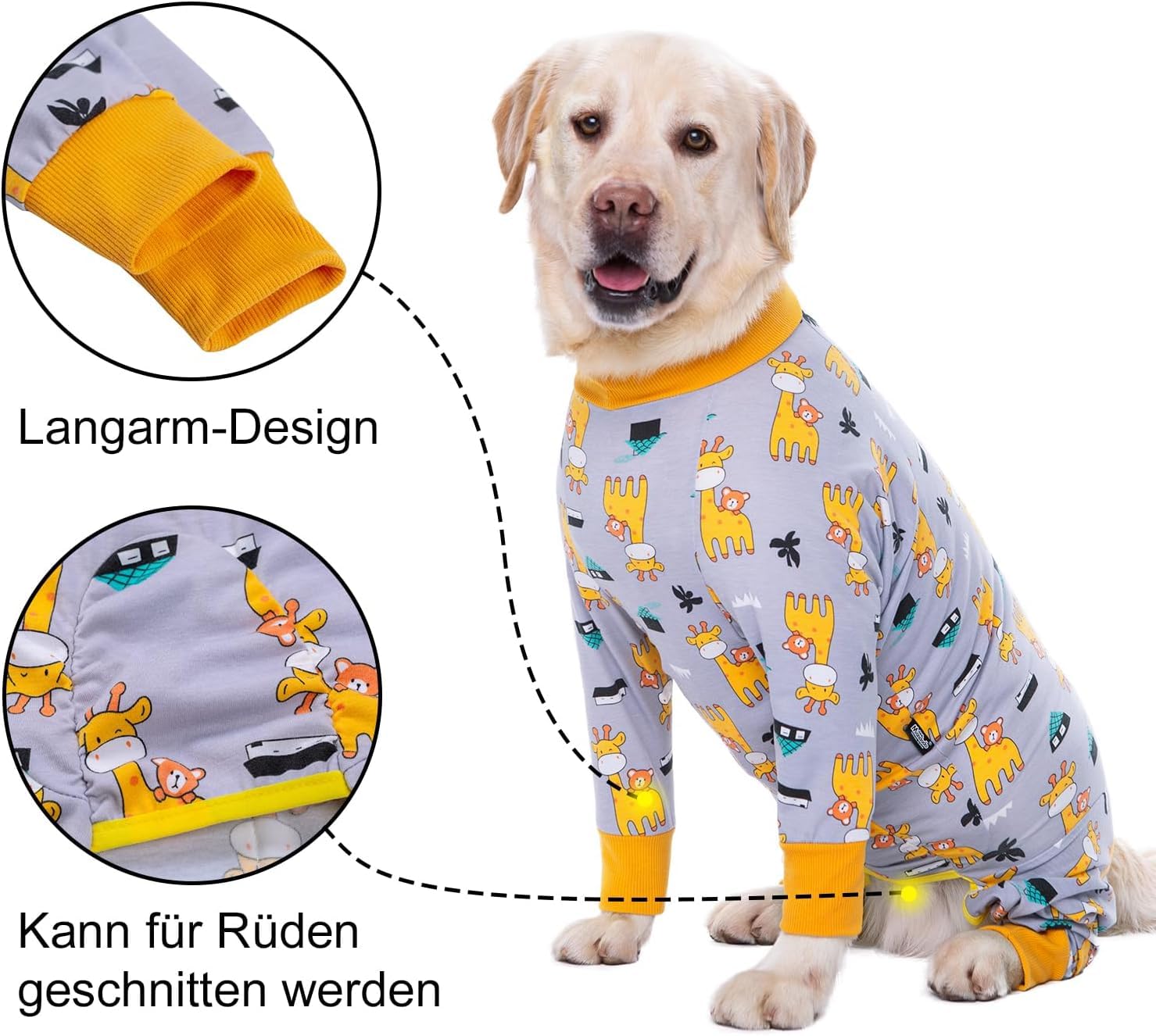 Kombinezon regeneracyjny dla psa Onesie, body z długim rękawem do piżamy pooperacyjnej dla zwierząt domowych Ochrona ran, profesjonalne ubranie chirurgiczne dla zwierząt po zabiegu chirurgicznym (ko
