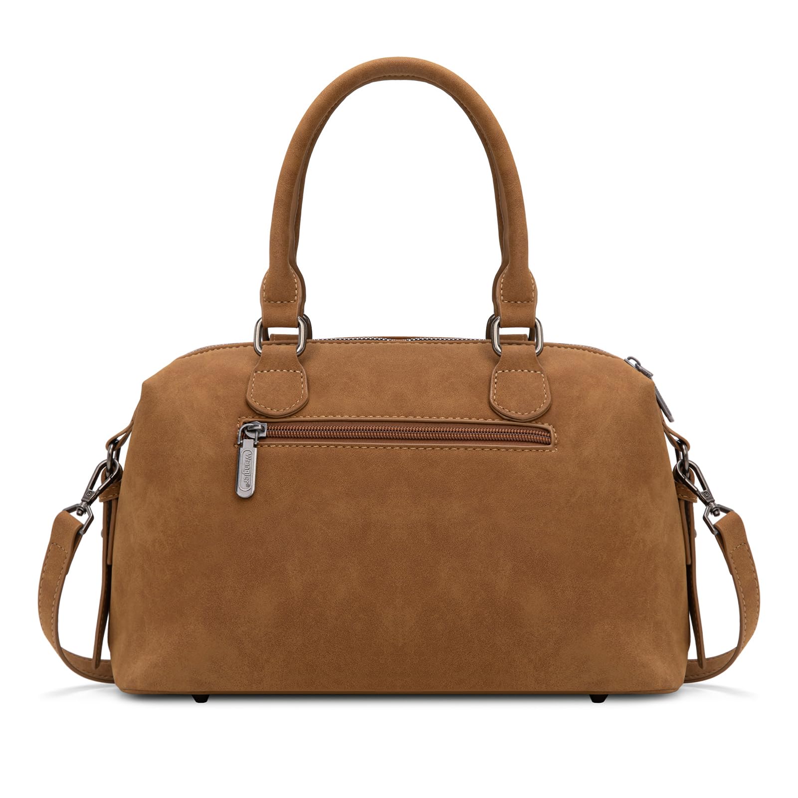 Wrangler - Bolso de gamuza con asa superior, bolso de mano de gamuza para mujer