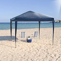 Tenda Articulada Gazebo 3x3m Articulado Alumínio Praia Camping Com Bolsa - Azul