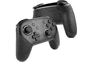 Controller Grips Compatible with Switch Pro: Anti-Slip, Sweat-Absorbent, Textured Skin