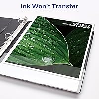 Vista 4 de Avery Carpeta de 3 anillas resistente, anillos inclinados de 1 pulgada, capacidad para papel de 11 x 17 pulgadas, 1 carpeta blanca (72124)