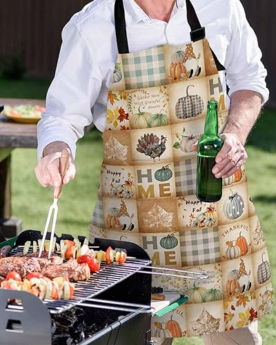 Miniatura 5 de Delantal de cocina Delantal de cocina Delantales de servidor, Fruta de otoño Hola citas Naranja Delantales de chef Delantales impermeables