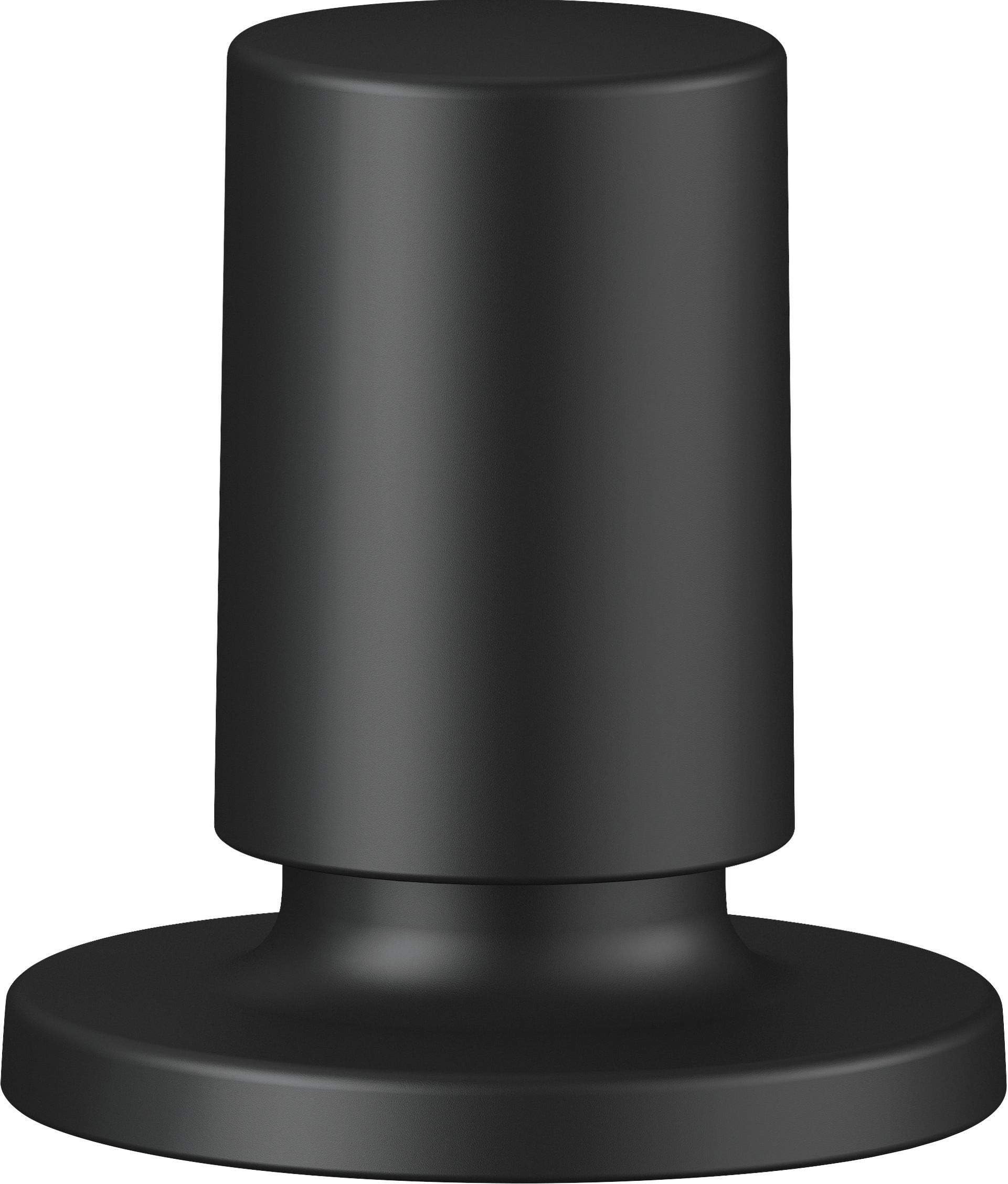 BLANCO Pull Knob Round Black Matt | Required Hole/Drill Diameter: 14-35 mm | Can be Combined with All BLANCO Sinks and Drain Fittings