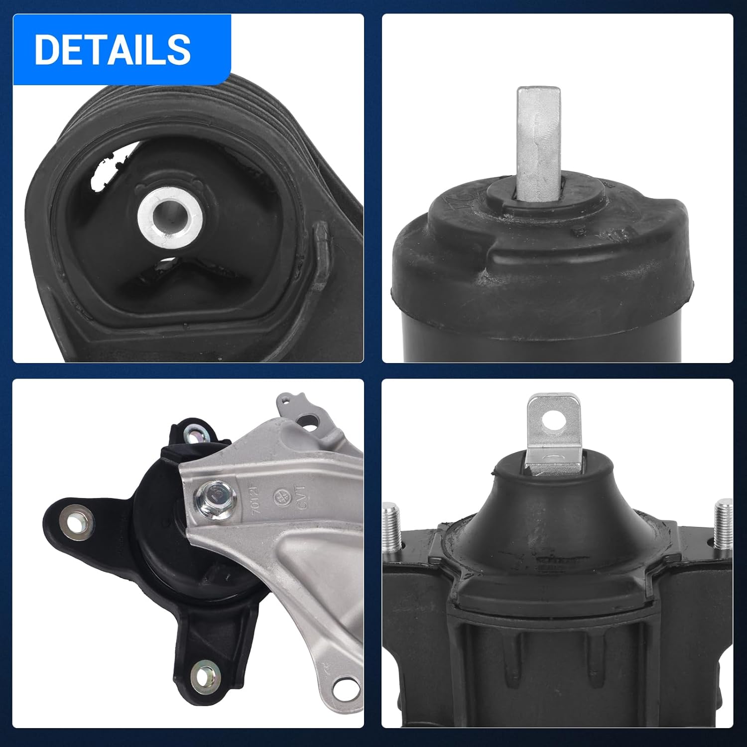 Autoround Engine Motor Mount Kit Fit for Honda Accord 2013-2017, 2.4L Automatic CVT Transmission, Replace# A65072 A65054 A65040 A65071 A65068, Set of 5