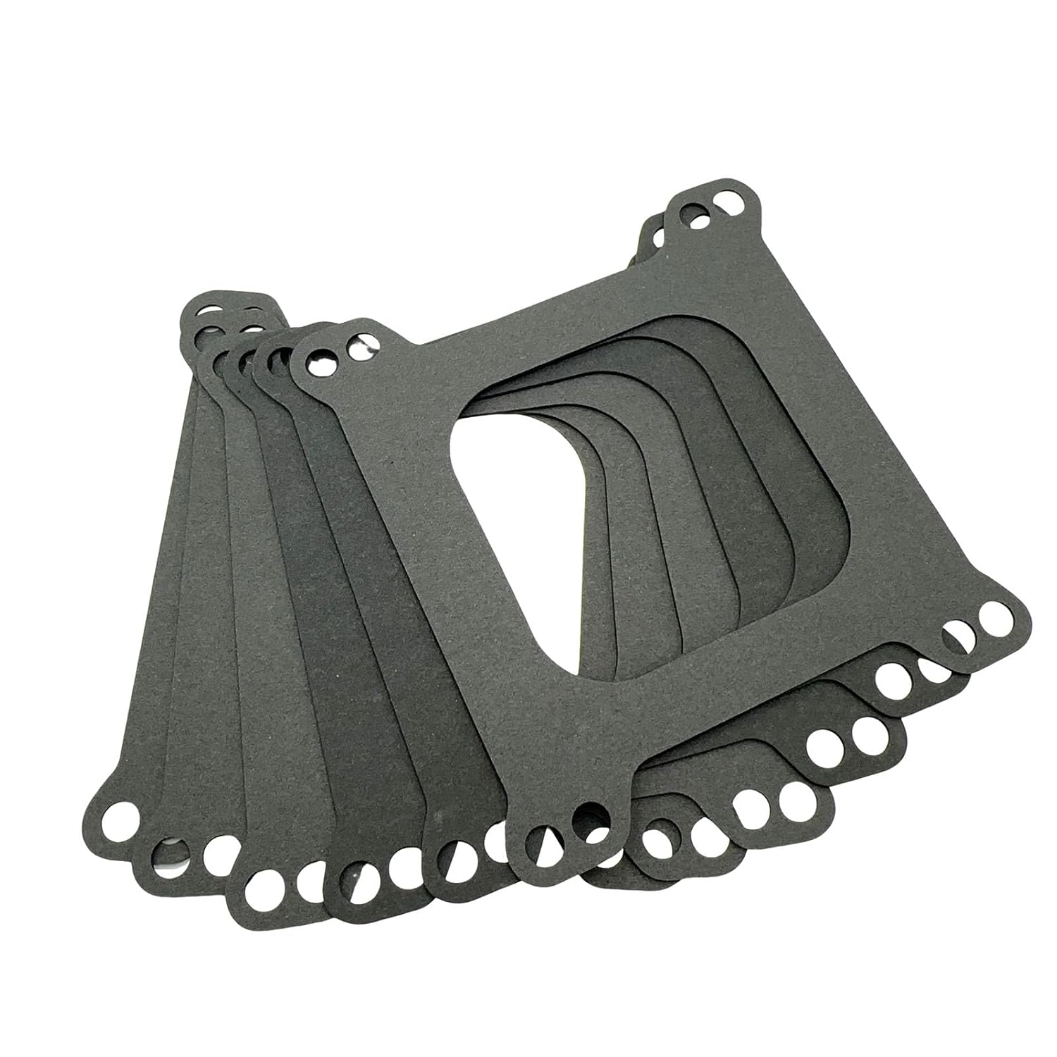6 Pack Carburetor Base Gaskets Open 4 BBL 1/16" Thick Compatible with Holley SBC BBC 350 Engines
