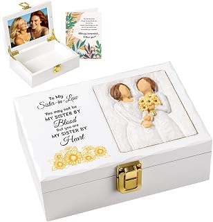 Sister in Law Gifts, Birthday Gift Ideas - Mother's Day Christmas, Wedding Gifts for Sister-in-Law, Picture Frame Box 4x6
