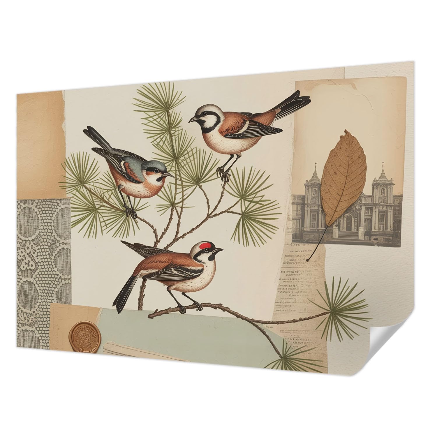 Papel pintado vintage autoadhesivo y resistente a las manchas para paredes modernas