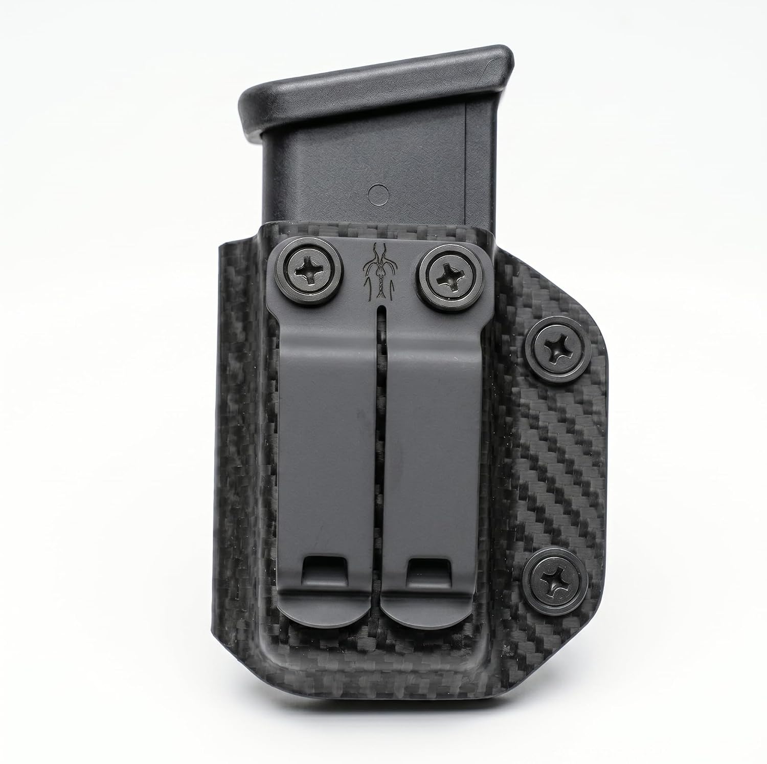 Ambidextrous IWB/OWB Carbon Fiber Magazine Holster - Ideal for Glock 19, 27, 43x, 45 & Other Models - Convenient Concealment Holster with Mag Pouch - Accessory for Men & Women