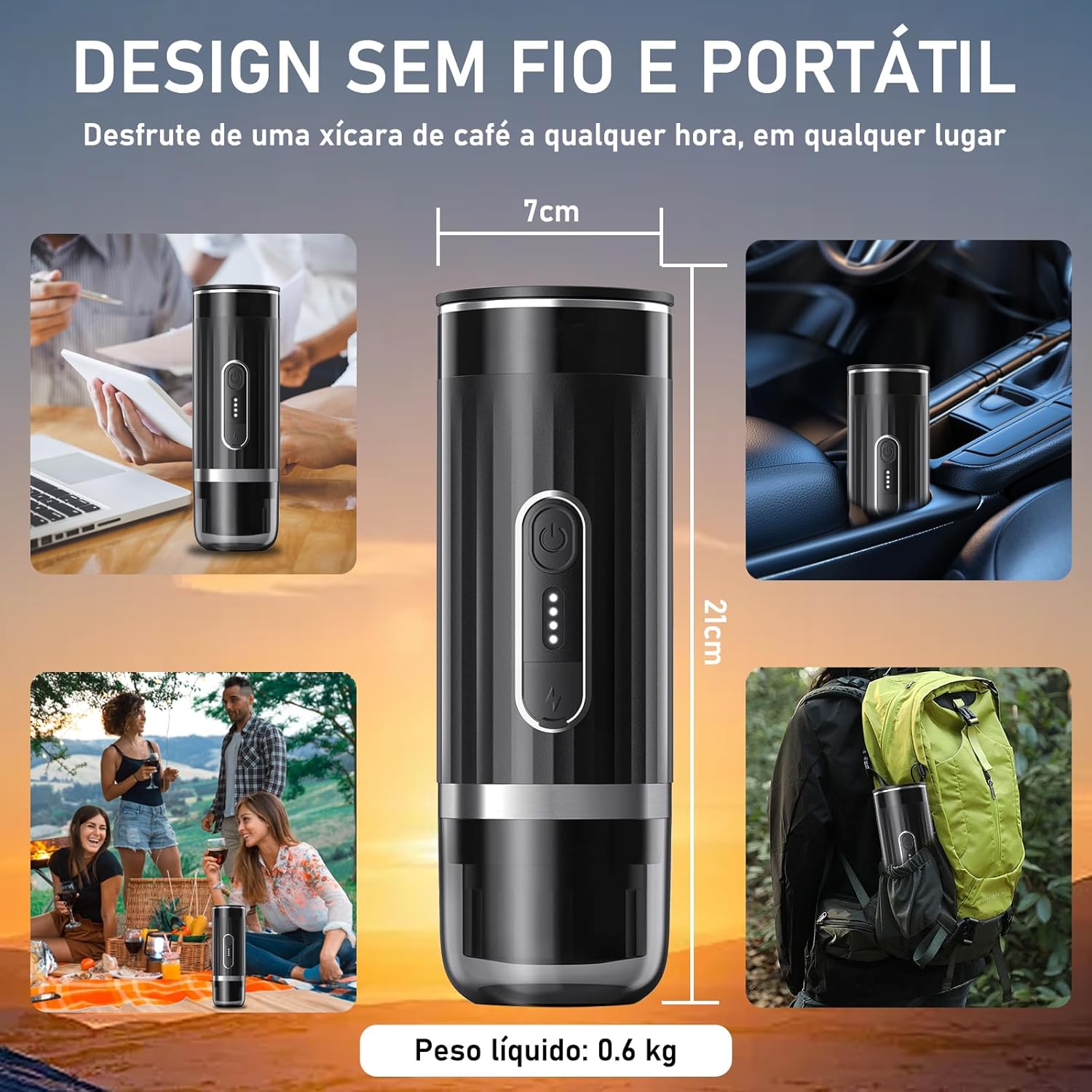 Máquina de Café Expresso Elétrica Portátil: Review Testado por 7 Dias