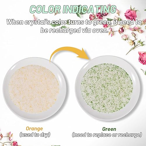 Miniatura 3 de Eazy2hD Desecante de cristales de secado de flores de gel de sílice de 5 libras con recipiente sellado y guantes para kit de preservación de ramo de